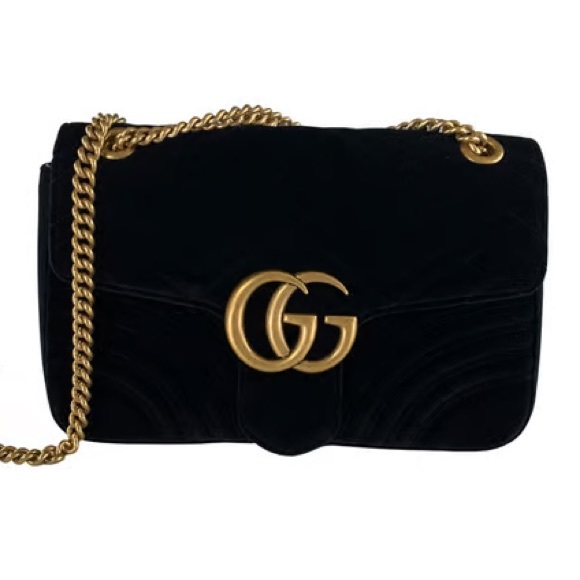 Gucci Handbags - Gucci medium bag velvet black